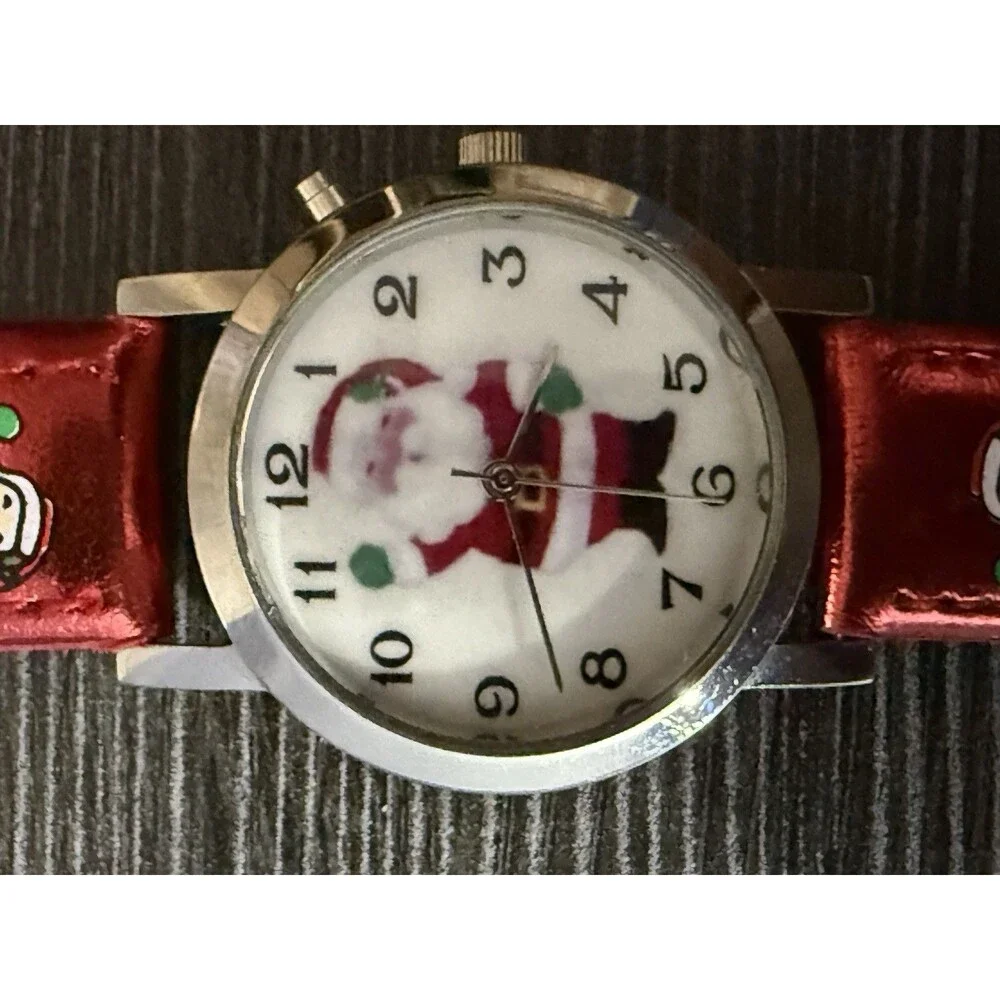 Ho-Ho-Ho! Festive Fun with this Santa Claus Women's Watch New Battery